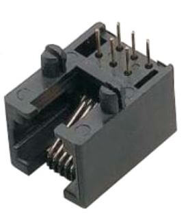 MODULAR JACK THT R/A 6P6C (R11,RJ12,RJ14,RJ25) BLA - DS1133-03-S60BX