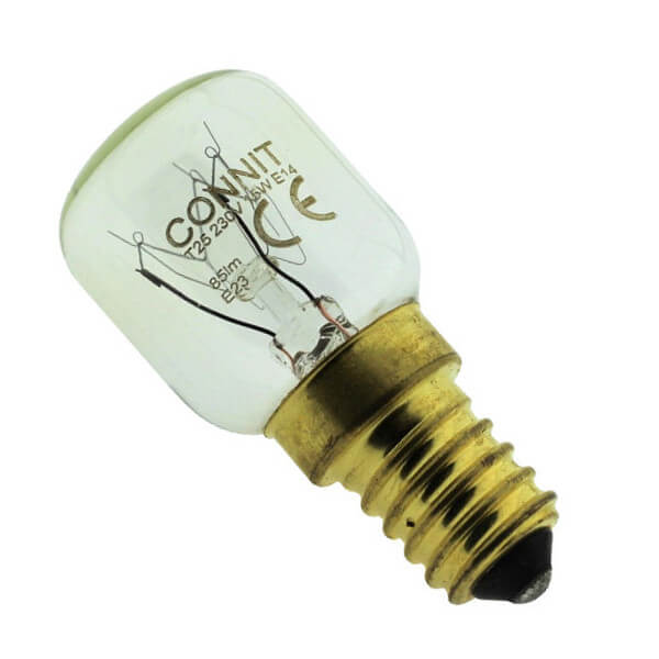 LAMP REFRIGERATOR 230V 15W CLEAR BRASS SUNLIGHT - T25-230V-15W-E14-BRASS