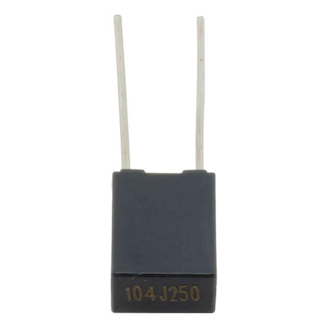 CAP.POL.100nF 250VDC 5MM 5% MKT BOX TB FARATR - C242E104J2SA201
