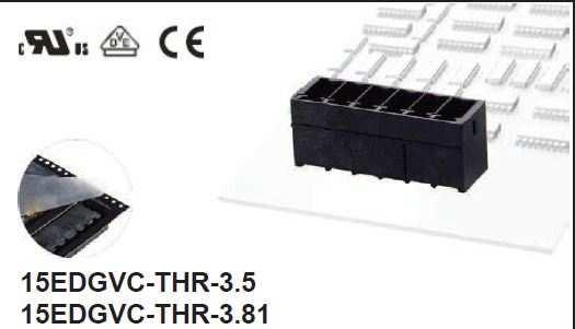 TERM.BLK.3.5MM 5P 180C MALE BLACK CLOSED BOX - 15EDGVC-THR-3.5-05P-13-1