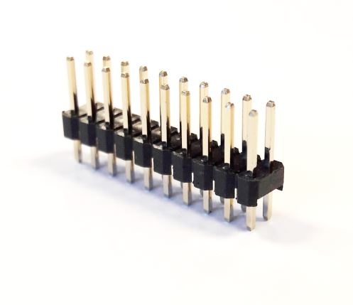 PIN HEADER 20PIN(2x10) 2.54mm THT V/T 6X3mm - 5PH1SDA25-210G0NNBL-6X3