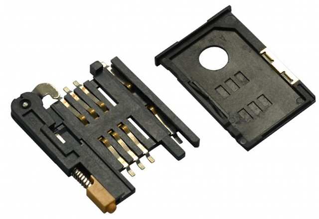 CONNECTOR SIM CARD 8PIN - L-KLS1-SIM-014-8P-R