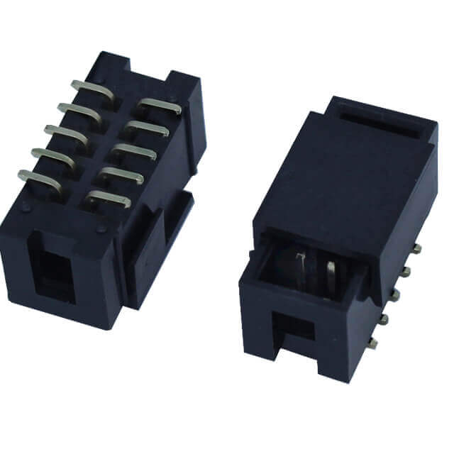 BOX HEADER 10PIN(2x5) 2.54mm SMT V/T MALE WITH CAP - L-KLS1-202-10-TC-B-R