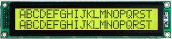 LCD CHARACTER 20X2 STN POSITIVE YELLOW GREEN 5V - WH2002L-YYH-ET#