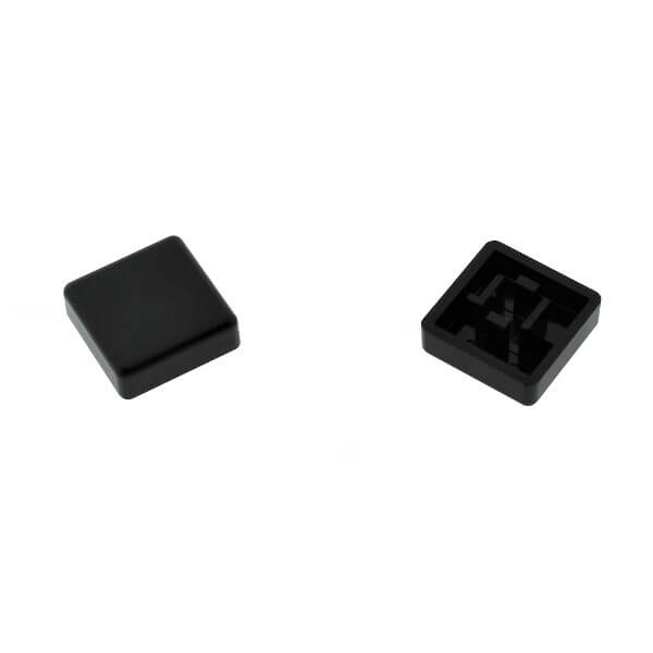 SWITCH COVER BLACK SQUARE (12X12MM ) SİYAH KARE KA - KTSC-21K