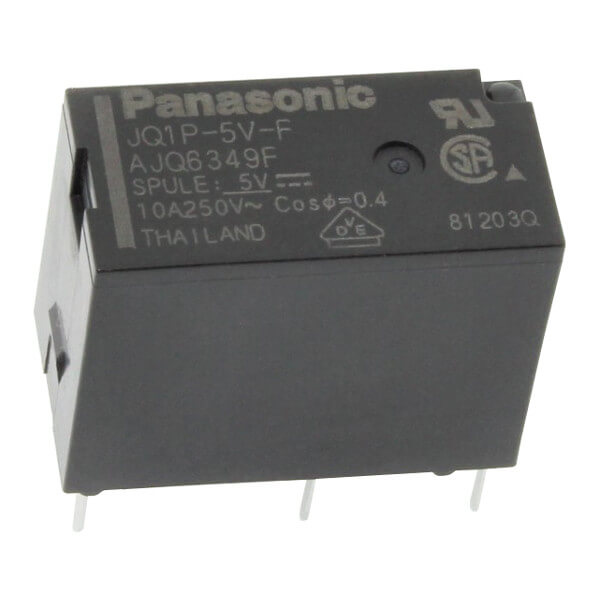 RELAY POWER 10A 5VDC 1FormC PANASONIC - JQ1P-5V-F