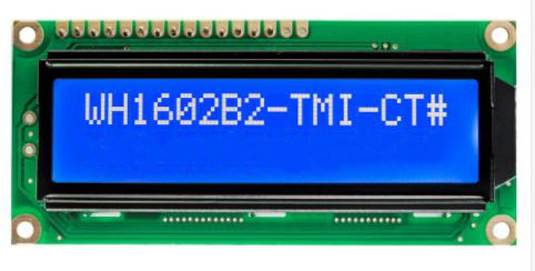 LCD CHARACTER 16X2 STN NEGATIVE BLUE 5V - WH1602B1-TMI-JW#