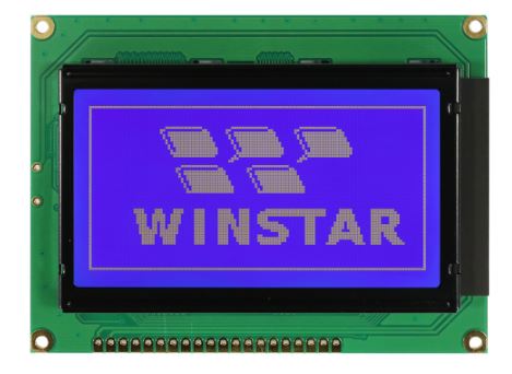 LCD GRAPHIC 128X64 STN NEGATIVE BLUE 3.3V - WG12864AB-TMI-V#N