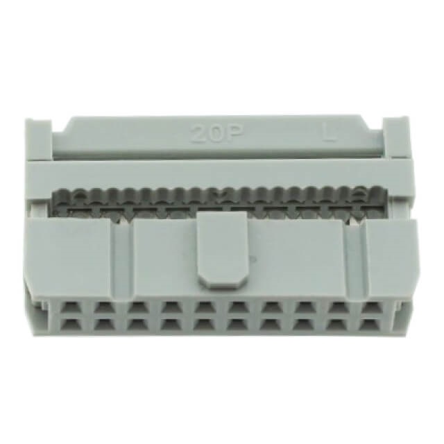 CONNECTOR IDC 20PIN (2x10) 180C GRAY CONNFLY - DS1016-20MANBG