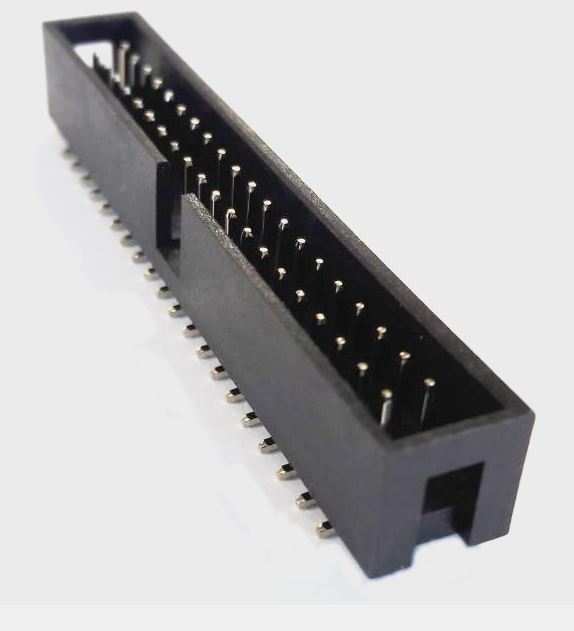 BOX HEADER 40PIN(2x20) 2.54mm SMT V/T MALE BLACK - DS1013-40MSIXA-B