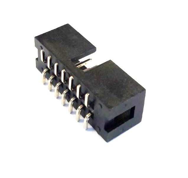 BOX HEADER 14PIN(2x7) 2.54mm SMT V/T MALE BLACK - L-KLS1-202-14-T-B