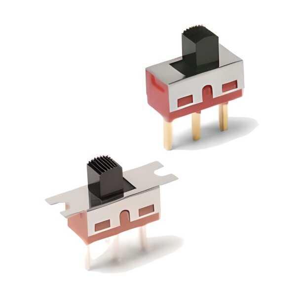 SWITCH SLIDE 1P2T 6A 120V On-None-On THT V/T