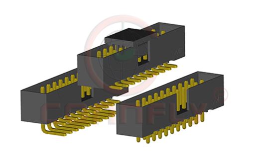 BOX HEADER 8PIN(2x4) 2.00mm THT V/T MALE BLACK - DS1014-08SF1B