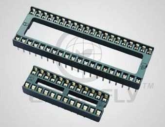 IC-SOCKET 16PIN DUAL WIPE 0.3"(7.62MM) CONNFLY - DS1009-16AT1NX-2A2