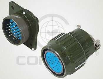 CONNECTOR MICRO JACK 19PIN MALE&FEMALE BLACK CONNF