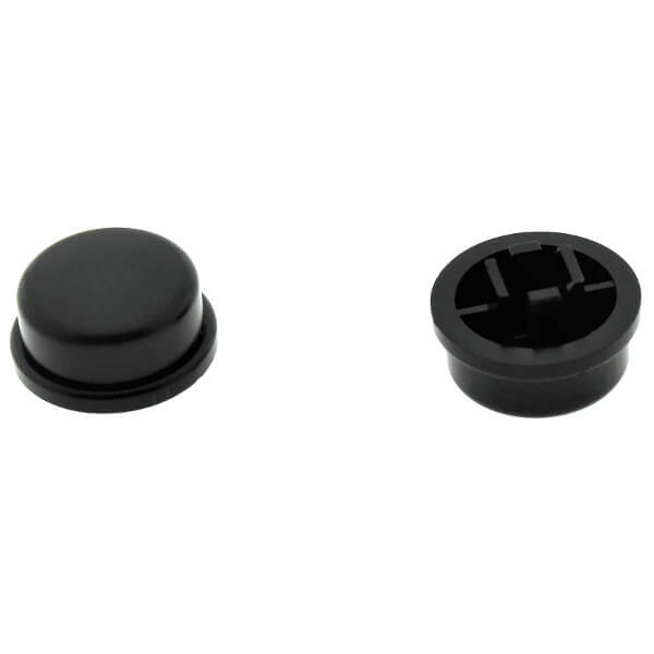 SWITCH COVER BLACK ROUND (12X12MM) DIPTRONICS - KTSC-22K