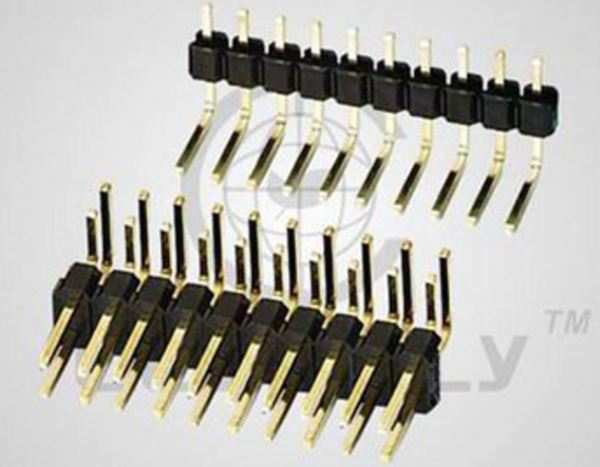 PIN HEADER 5PIN(1x5) 2.54mm THT R/A - DS1022-1X5RDF14-B