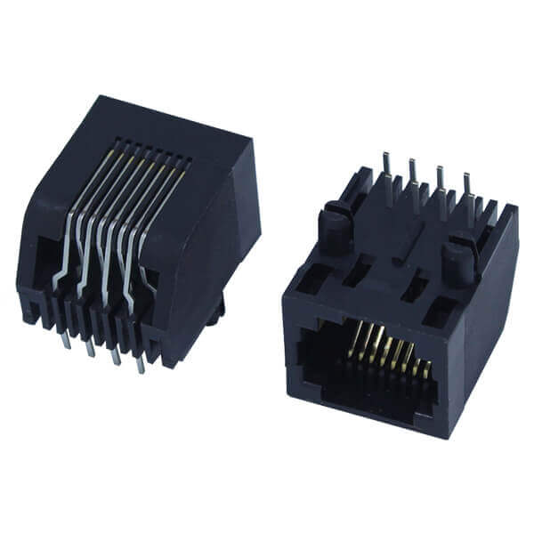 MODULAR JACK THT R/A 8P8C (RJ45,Ethernet) BLACK - DS1134-04-S80BP