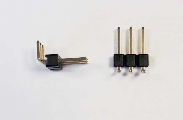 PIN HEADER 3PIN(1x3) 2.54mm THT R/A 6X3X3.9MM - 5PH1RDA25103G0NNBL6X3X3.