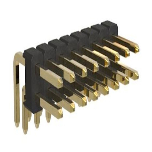 PIN HEADER 8PIN(2x4) 2.54mm THT R/A - L-KLS1-207-2-08-R1