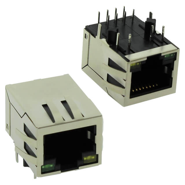 MODULAR JACK THT R/A 8P8C (RJ45,Ethernet) BLACK - L-KLS12-TL002R-1X1-G/Y-1