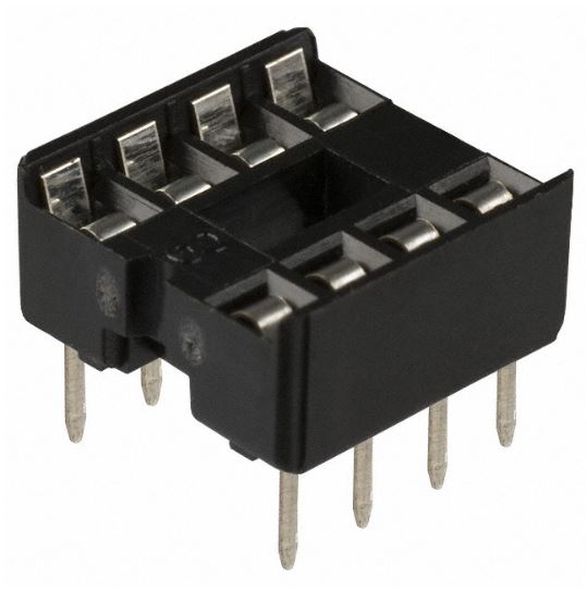 IC-SOCKET 20PIN 2.54mm THT BLACK - L-KLS1-216-20