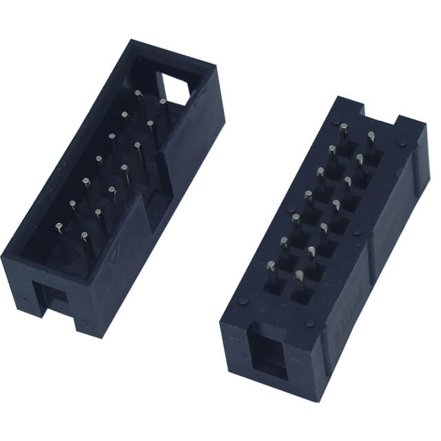 BOX HEADER 14PIN(2x7) 2.54mm THT V/T MALE BLACK - KLS1-202-14-S-B