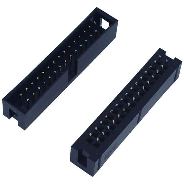 BOX HEADER 30PIN(2x15) 2.54mm THT V/T MALE BLACK