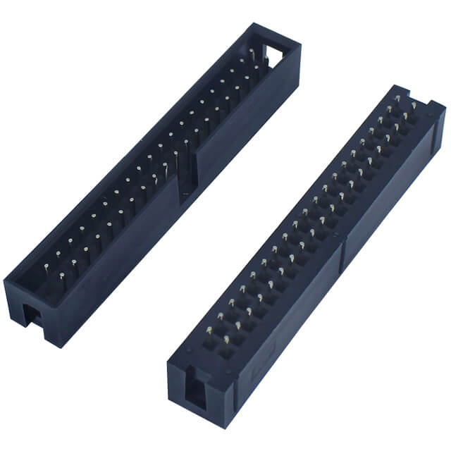 BOX HEADER 40PIN(2x20) 2.54mm THT V/T MALE BLACK - KLS1-202-40-S-B