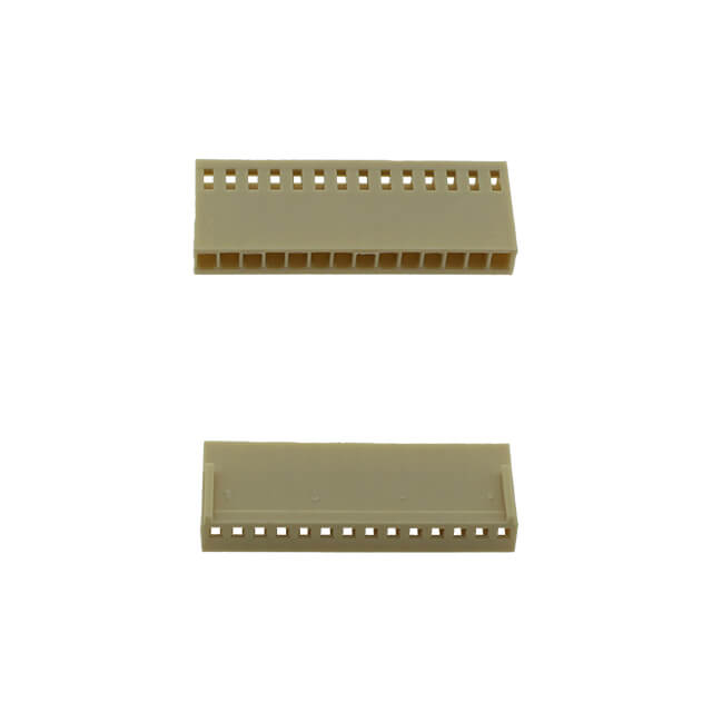 CON.T.B.2.54MM 14PIN(1x14) FEMALE BEIGE - 2.54-14-H