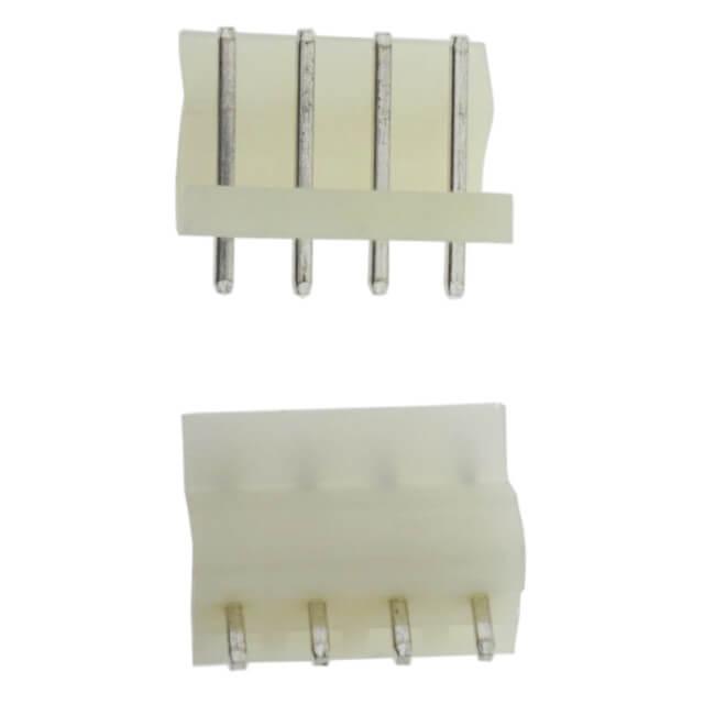 CON.T.B.5.08MM 4PIN(1x4) THT V/T MALE TRANSPARENT