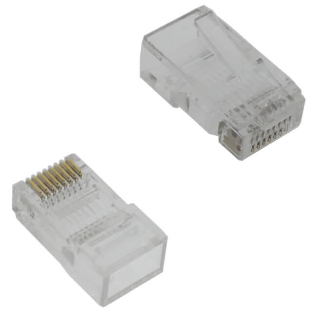 CONNECTOR PLUG 8P8C RJ45 SQUARE HOLE - L-KLS12-RJ45-8P8C-01