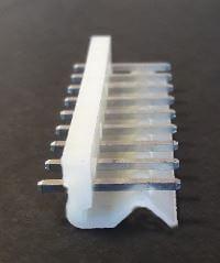 CON.T.B.5.08MM 9PIN(1X9) THT V/T MALE TRANSPARENT