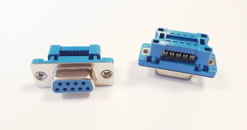 CONNECTOR DSUB 9PIN IDC WITH FEMALE FLAT TYPE BLUE - L-KLS1-222-09-F-L