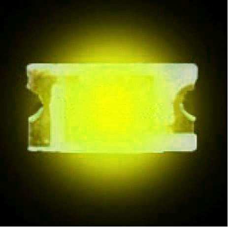 LED SMD 0603 YELLOW GREEN 21mcd 120° WATER CLEAR - 19-213SYGC/TR8