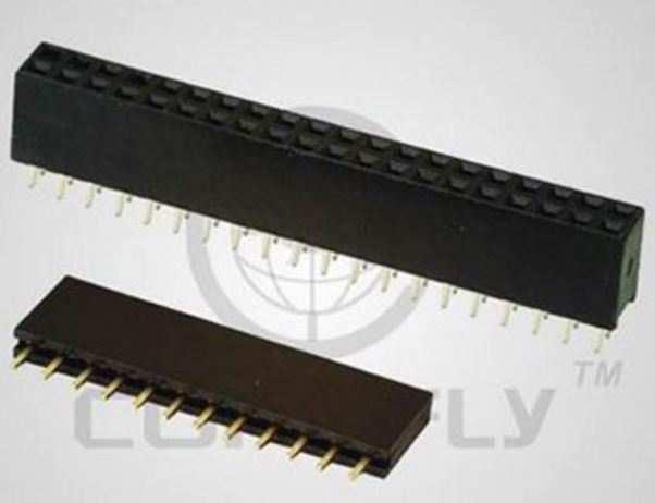 FEMALE HEADER 12PIN(1x12) 2.54mm THT V/T TRAY