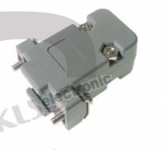 CONNECTOR DSUB 25P HOOD SHORT SCREW GRAY - L-KLS1-DB-25P-S-G