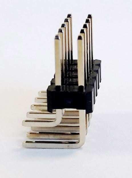 PIN HEADER 10PIN(2x5) 2.54mm THT R/A