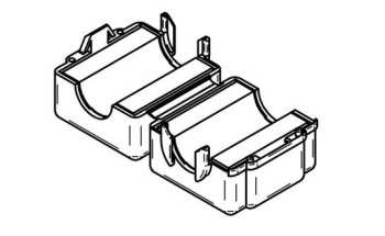 FERRITE CLAMP ON CORES STAR-FIX SNAP 300KHZ 12 OHM - 74272722