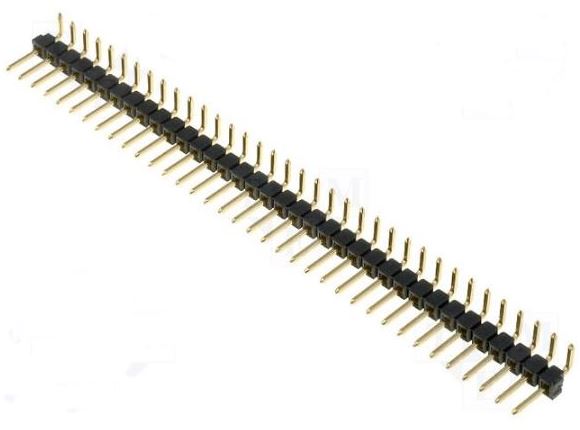 PIN HEADER 5PIN(1x5)1.27mm THT R/A PLASTIC H.1.00M - L-KLS1-207C-1-05-R2-G1