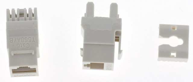 CONNECTOR JACK ETHERNET DATA KEYSTONE - KLS12-DK8806-CAT6