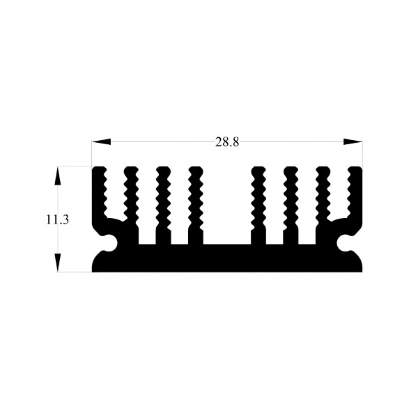 ALÜMİNYUM SOĞUTUCU H=11.3MM G=28.8MM L=15MM