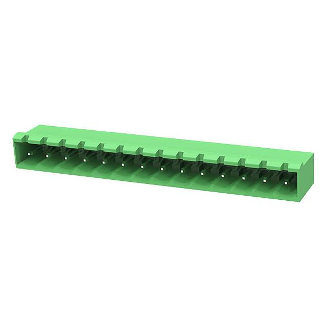 TERM.BLK.5.08MM 14P 90C MALE GREEN CLOSED LONG PIN - 2EDGRC-5.08-14P-14-190AH