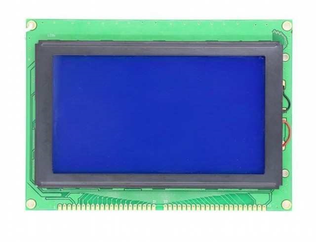 LCD GRAPHIC 128X64 STN NEGATIVE BLUE 5V - HG12864B8C-BT62L-VB