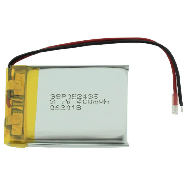 BATTERY LI-POLYMER 3.7V 400mAh 2PIN WITHOUT CONNEC - GSP052435-PCM-W26