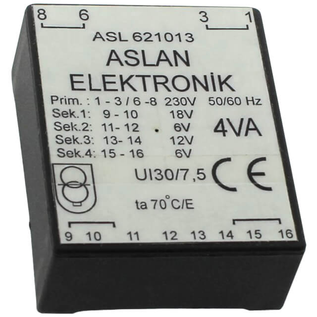 TRAFO UI30/7,5/230 18-12V 2X6V ASLAN - ASL621013