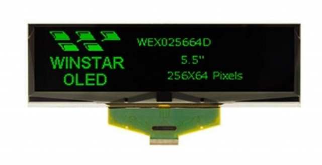 OLED GRAPHIC 256X64 YELLOW 5.5" - WEX025664DLPP3N00000