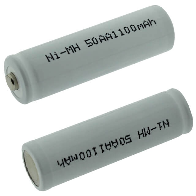 BATTERY 1.2V 1100mAH AA WHITE BOTTOM TYPE - 50-AA1100MAH