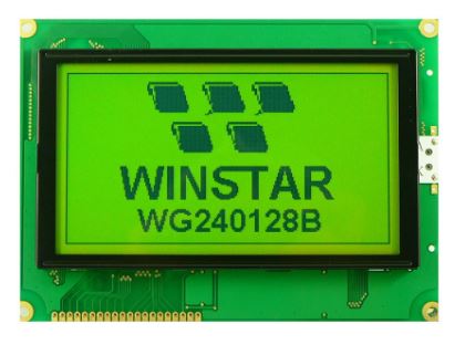 LCD GRAPHIC 240X128 STN POSITIVE YELLOW GREEN 5V - WG240128A-YYH-VZ#