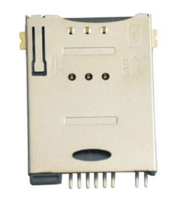 CONN.SIM CARD 6+2PIN PUSH PUSH 1.85H SMT - L-KLS1-SIM-064-(6+2)P-H1